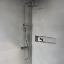 Thane Brushed Nickel Thermostatic Exposed Shower Pack