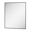 Rione Black Rectangular Backlit LED Heated Mirror 500mm