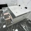 Contemporary bathroom setting showcasing the Carron Celsius Duo Double Ended Carronite Bath 2000x1400mm