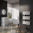 Rayner White Designer Heated Towel Rail 820x500mm