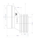 McAlpine 40mm Offset WC Connector - WC-CON4A SPEC