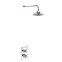 Burlington Trent Chrome 12" AirBurst Shower Head with Single Outlet Thermostatic Valve
