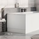 Matt White End Bath Panel 800mm