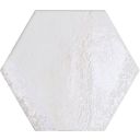 Bergamo White Porcelain Hexagon Tile 150x130mm