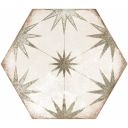 Elise Decor Taupe Hexagon Matt Porcelain Tile 228x198mm