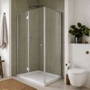 Glyn Chrome Frameless Shower Side Panel