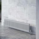 Upton White Double Horizontal Column Radiator 300x1010mm