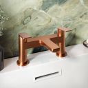 Sora Brushed Bronze Bath Filler 211180