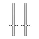 Chrome Pipe Connector and Collar Kit 200mm