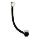Brushed Nickel Round Overflow Bath Filler