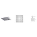 Vade Chrome Ultra-Slim Square Shower Head 250mm
