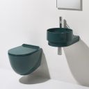 Verity Menta Gloss Wall Hung Round Basin