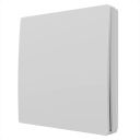 White One Way Kinetic-Push Light Switch with Receiver