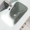 Nante Light Elm Wall Hung Vanity Unit with Glass Basin 800mm