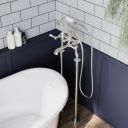 Warwick Brushed Nickel Traditional Bath Shower Mixer Tap