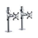 Burlington Chrome Traditional Straight Pair of Radiator Valves