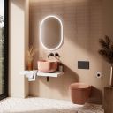 Micheli Gloss Carmello Square Countertop Basin