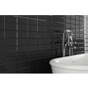 Metro Black Ceramic Brick Tile 100x200mm