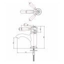 Burlington Chelsea Chrome Curved Basin Mixer Tap