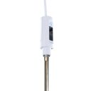 Round Slim Smart Electrical Thermostatic Radiator Heating Element Kit White