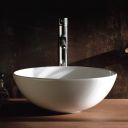 Sphere White Countertop Bowl Basin 420mm