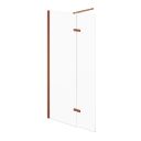 Royle Bronze Wetroom Shower Screen with Hinged Panel