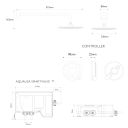 Aqualisa Quartz Touch Concealed Smart Shower with Fixed Wall Head - Hp/Combi