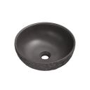 Brava Dark Grey Stone Textured Round Countertop Basin