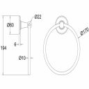 Burlington Towel Ring - Gold