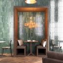 Bergamo Green Porcelain Brick Tile 75x300mm