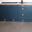 Round Gold LED Plinth Light Kit (5 Light Pack)