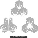 Lotus Hex Matt Grey Hexagon Porcelain Tile - 198x228mm Configurations