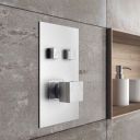 Concord Chrome Double Outlet Square Touch Control concealed Shower Valve
