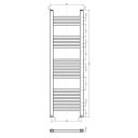 Neptune Matt Black Heated Towel Rail 1200x400mm