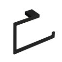 Cubic Matt Black 5-Piece Bathroom Accessory Set