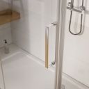Lanka Chrome Hinged Shower Door