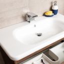 Erin Rosewood Floor Standing Vanity Unit with Link Resin Basin 900mm