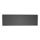 Perth Grey Double Horizontal Flat Panel Radiator 612x1200mm
