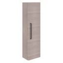 Esk Stone Grey Wall Mounted Tall Storage Cabinet with Black Handle