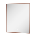 Rione Bronze Rectangular Backlit LED Heated Mirror 600x725mm
