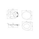 Claydon Traditional Oak Soft Close Toilet Seat