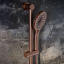 Moray Satin Bronze Round Slide Rail Kit