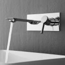 Acqua Chrome Wall Mounted Basin Mixer Tap