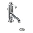 Burlington Chelsea Chrome Straight Basin Mixer Tap with Pop Up Waste