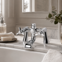 Luxurious lifestyle image of the Adonis Chrome Bath Filler Tap
