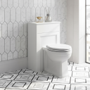 Traditional Matt White WC Unit