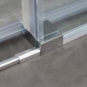 Solet Chrome Sliding Shower Door 1200mm Frame Detail