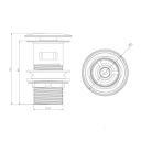 Chrome Click Clack Slotted Basin Waste