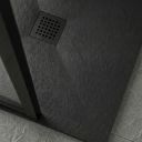 Peoria Black Shower Tray Grate Waste Cover