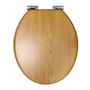 Claydon Traditional Oak Soft Close Toilet Seat